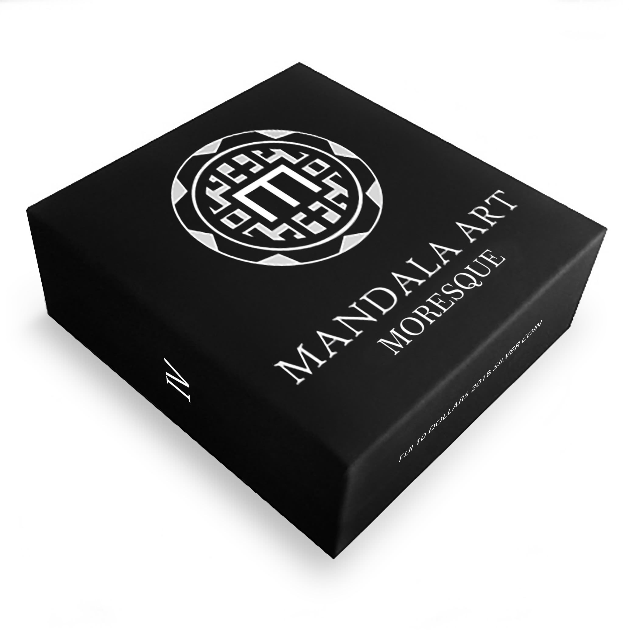 Fiji 10 Dollars 2018 Silver 999. 3oz Antique Finish MANDALA ART IV "Moresque" - Image 4