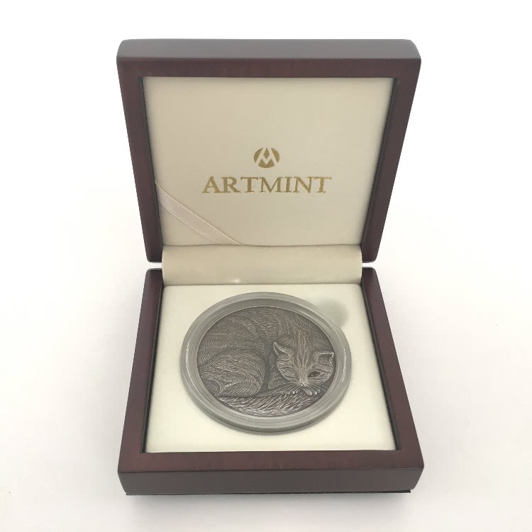 Niue 5$ 2016 Silver 999. 2oz "The Cat" - Image 5