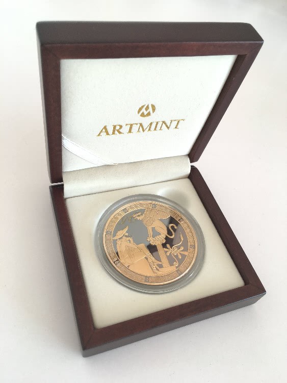 Greek Myths I "Oedipus and Sphinx" 2016 Silver 999. 2oz - Image 3