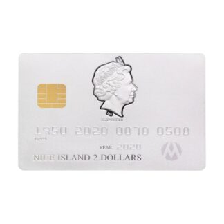 Niue 2 Dollars 2020 Silver 999. 46,46g (1,5 oz) Mate Finish :: CREDIT CARD COIN