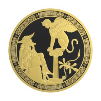 Greek Myths I "Oedipus and Sphinx" 2016 Silver 999. 2oz