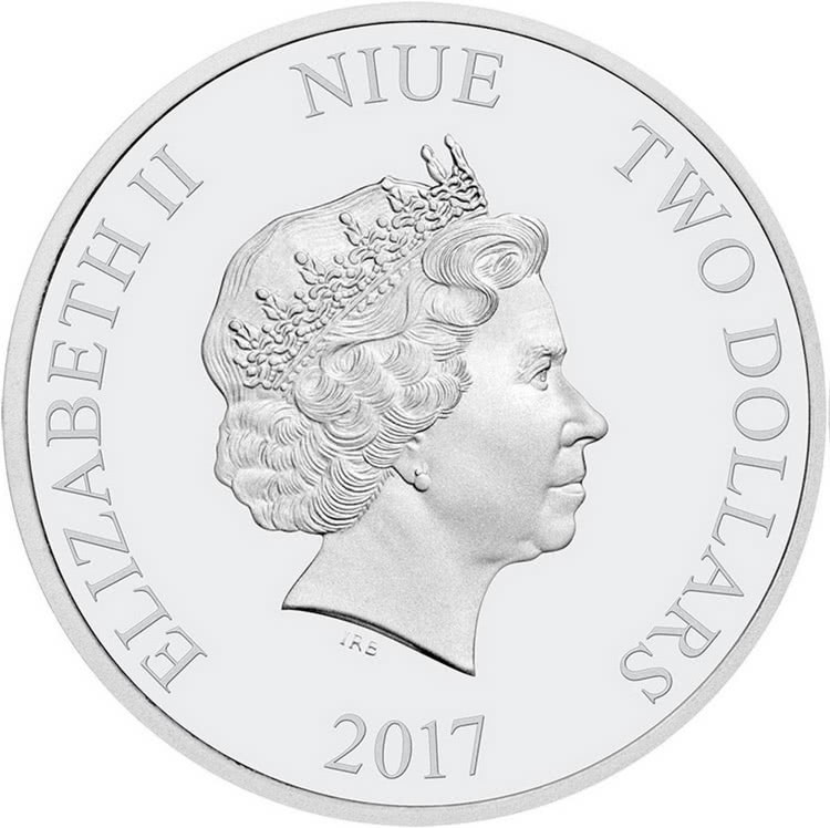 Niue 1 Dollar 2017 Silver 999. 1oz - Halloween Glow-in-the-dark "Ghost" - Image 2
