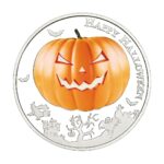 Niue 1 Dollar 2014 Silver 999. 1oz - Halloween Glow-in-the-dark Pumpkin