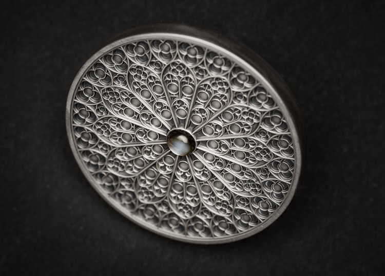 Fiji 10 Dollars 2019 Silver 999. 3oz Antique Finish MANDALA ART V "Gothic" - Image 4