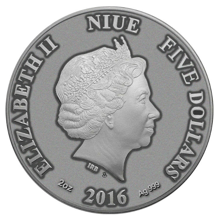 Niue 5$ 2016 Silver 999. 2oz "The Cat" - Image 2