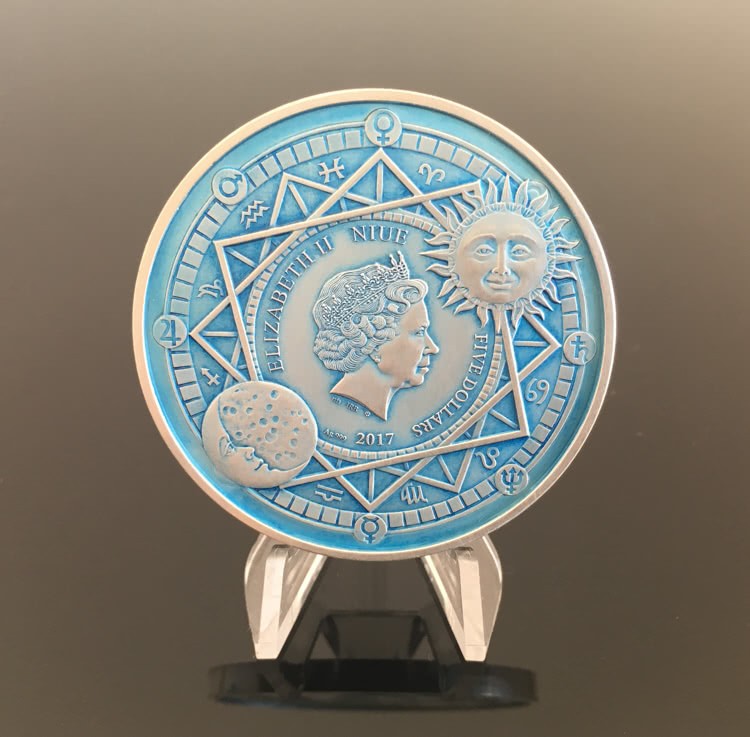 Niue 5$ 2017 Silver AF 999. 2oz "SUN" - Image 3