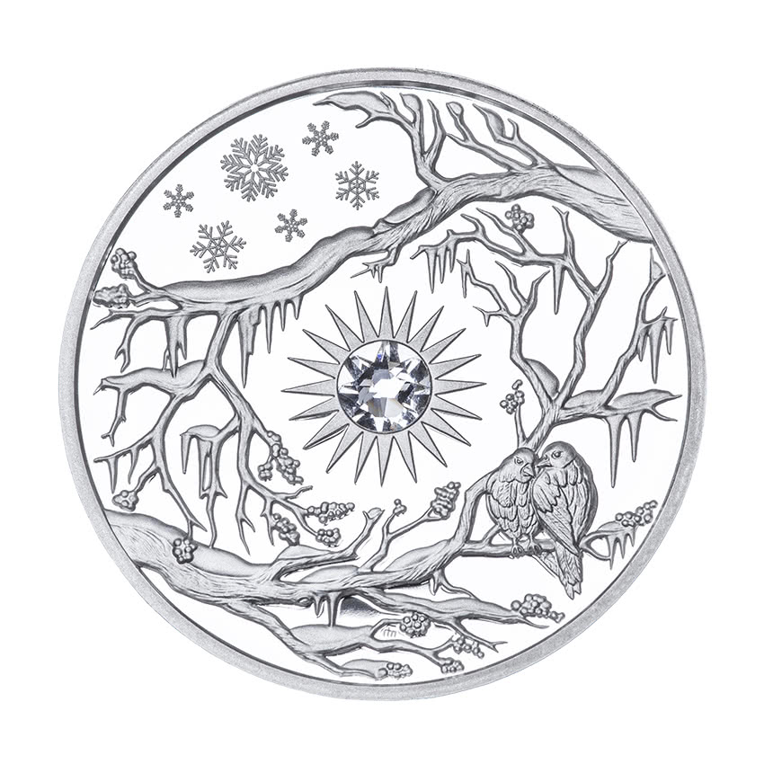 Niue 5$ 2017 Silver Proof 999. 2oz "WINTER"