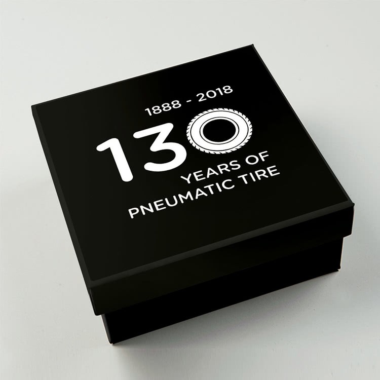 Niue 5$ 2018 Silver 999. 65g Ø40mm Antique Finish :: WHEEL coin with Rubber tire - Image 9