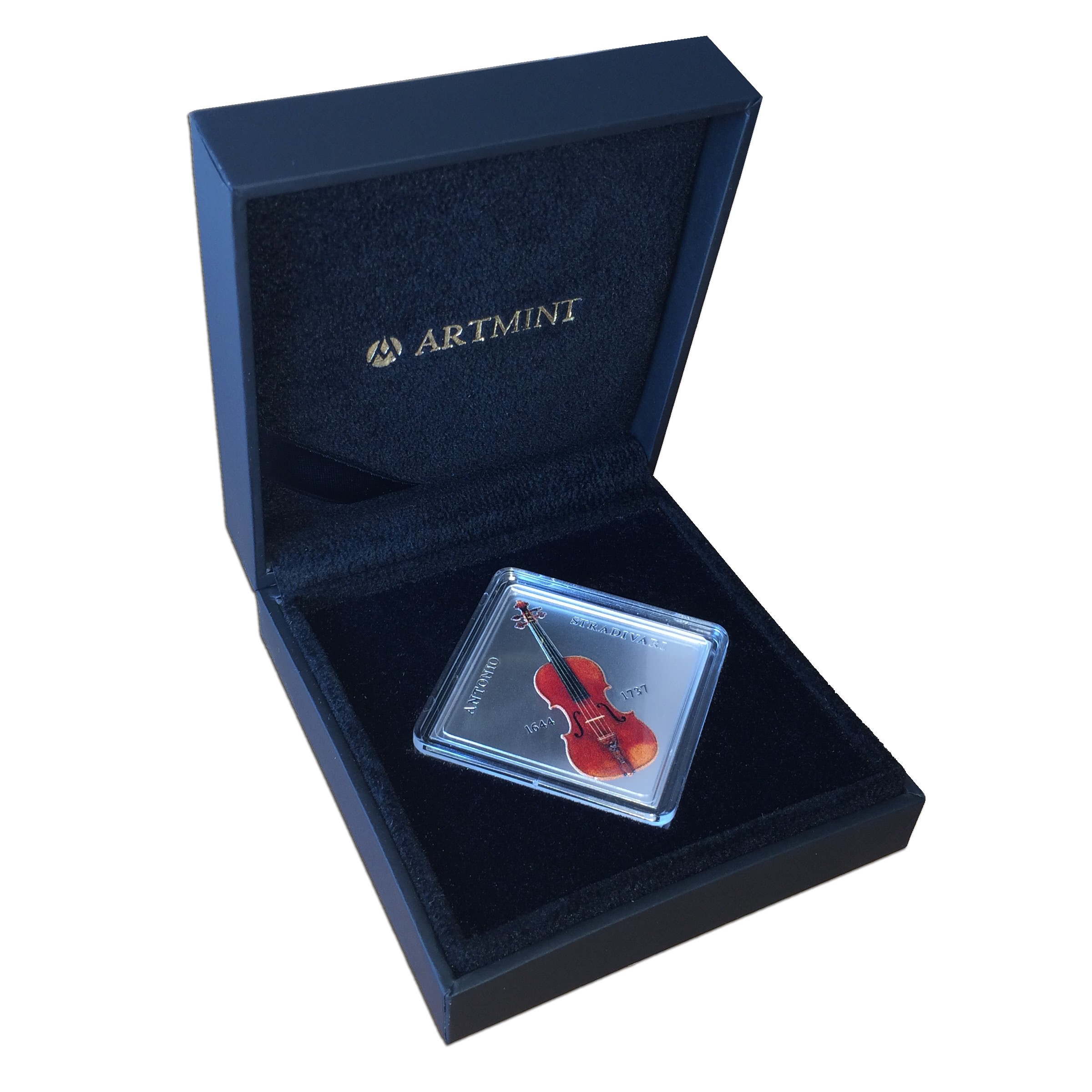 Niue 1 Dollar 2014 Silver 999. 1oz - The art of violin STRADIVARIUS: Lady Blunt - Image 6