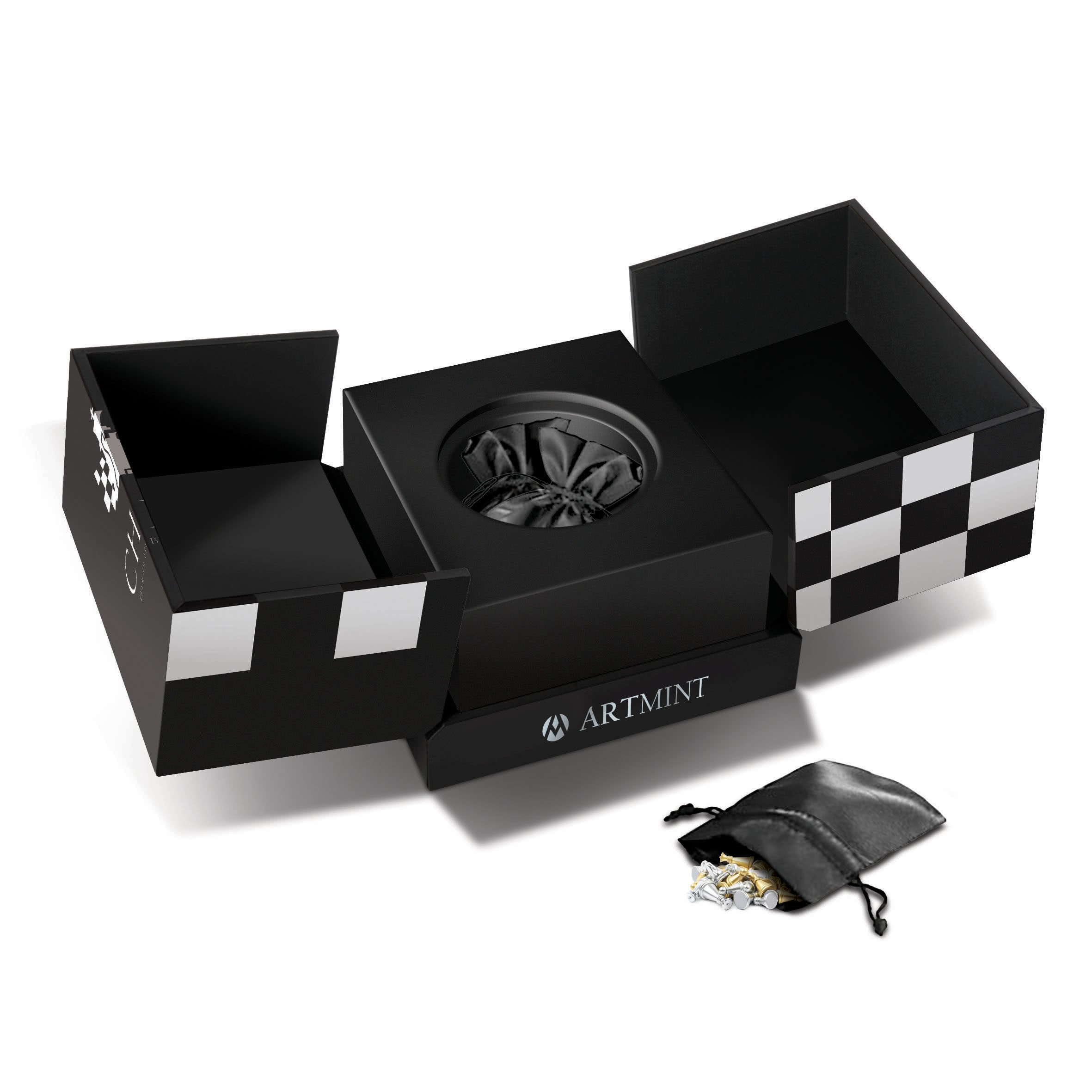 Niue 5 Dollars 2018 Silver 999. 2oz Ø63mm Antique Finish :: CHESS COIN - Image 5