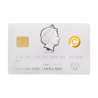 Niue 2 Dollars 2020 Silver 999. 46,46g (1,5 oz) Mate Finish :: CREDIT CARD COIN Special edition POWERCOIN