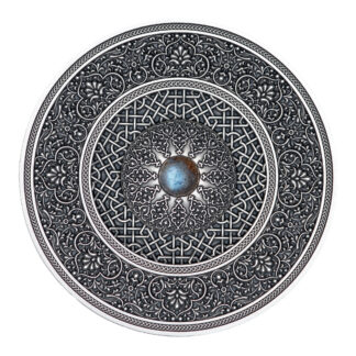 Fiji 10 Dollars 2021 Silver 999. 3oz Antique Finish MANDALA ART VII "Turkish"