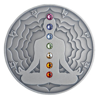 Cameroon 2000 FR 2020 Silver 999. 2oz AF :: The Seven Chakras :: SPECIAL EDITION