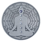 Cameroon 2000 FR 2020 Silver 999. 2oz AF :: The Seven Chakras :: AJNA