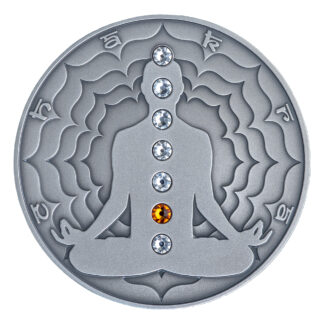 Cameroon 2000 FR 2020 Silver 999. 2oz AF :: The Seven Chakras :: SWADHISTHANA