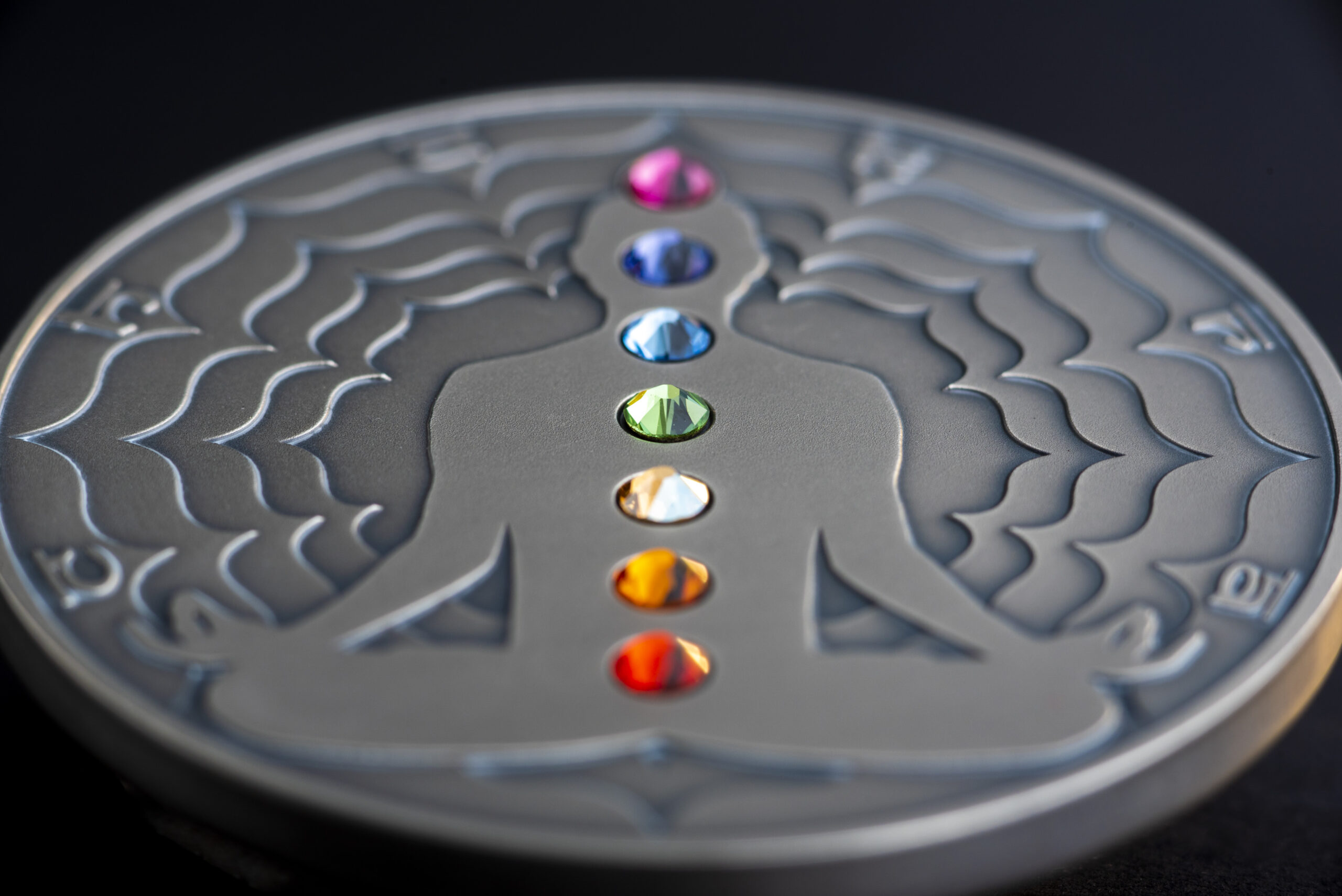 Cameroon 2000 FR 2020 Silver 999. 2oz AF :: The Seven Chakras :: SPECIAL EDITION - Image 3