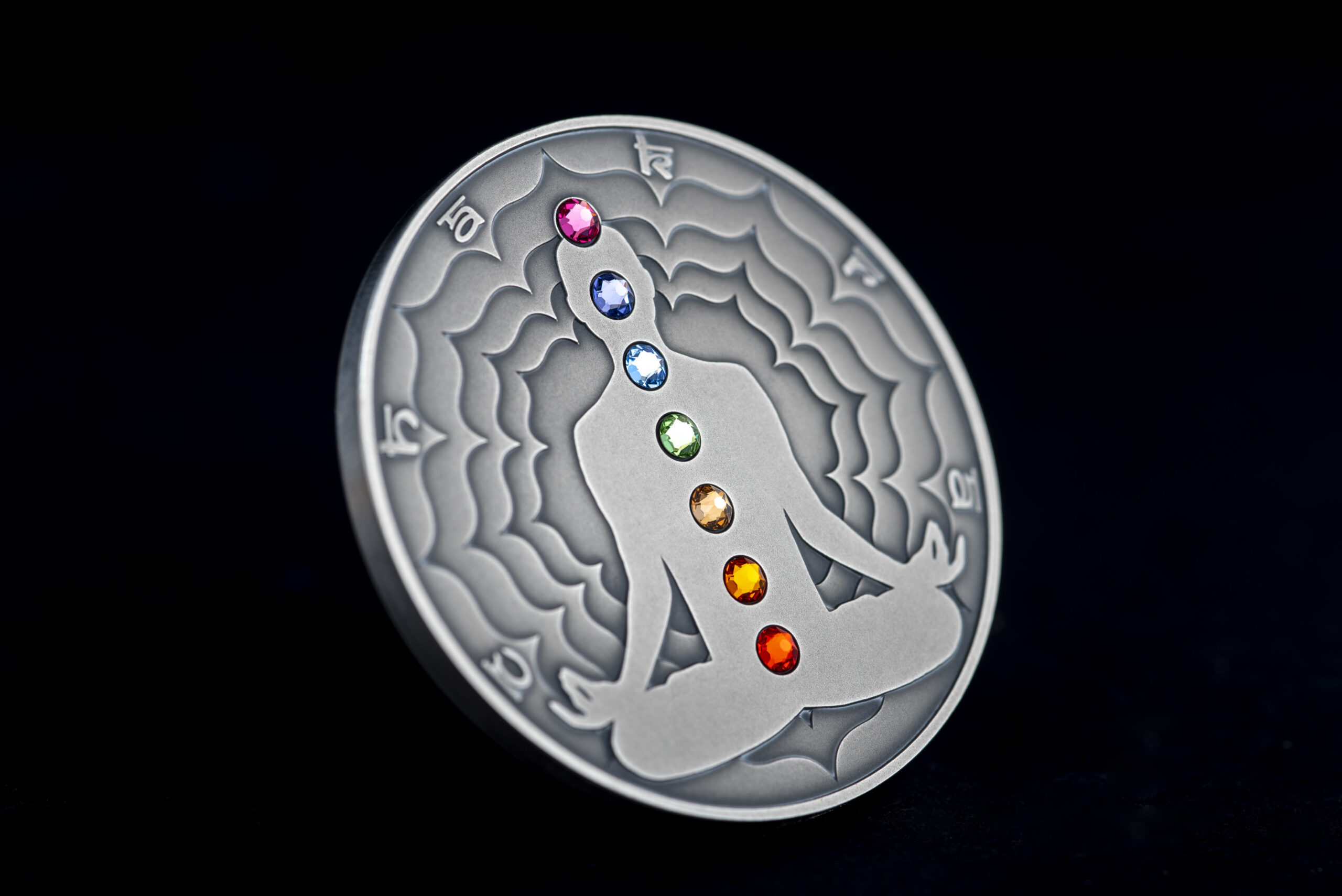 Cameroon 2000 FR 2020 Silver 999. 2oz AF :: The Seven Chakras :: SPECIAL EDITION - Image 5