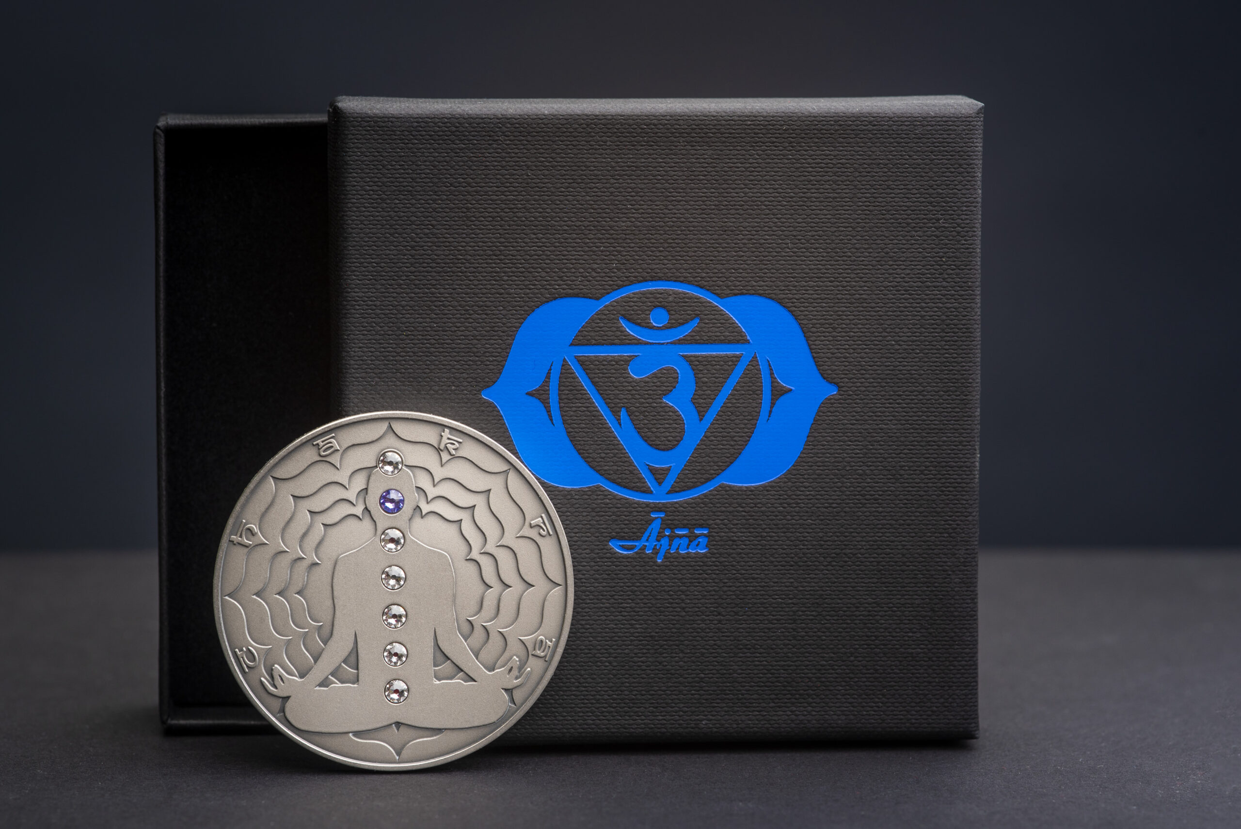 Cameroon 2000 FR 2020 Silver 999. 2oz AF :: The Seven Chakras :: AJNA - Image 3