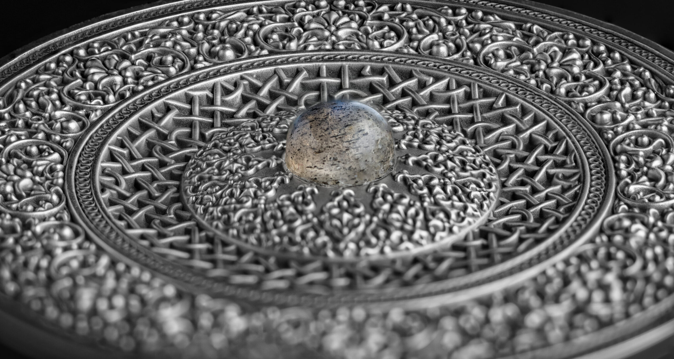 Fiji 10 Dollars 2021 Silver 999. 3oz Antique Finish MANDALA ART VII "Turkish" - Image 6