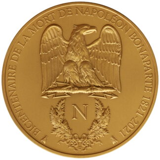 Cameroon 2000 FR 2020 Silver 999. 2oz GOLD VERSION :: NAPOLEON BONAPARTE 200th Anniversary of the death
