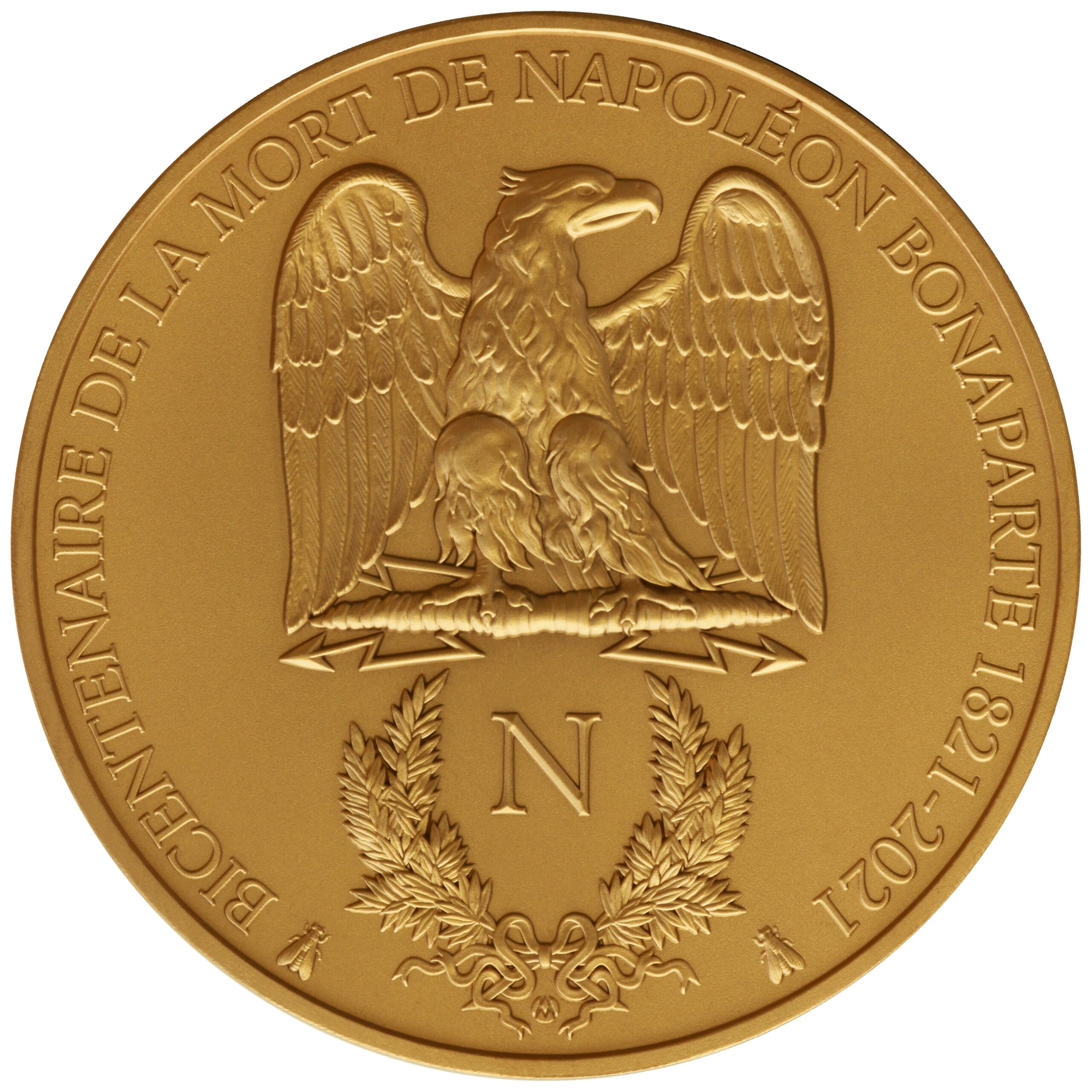 Cameroon 2000 FR 2020 Silver 999. 2oz GOLD VERSION :: NAPOLEON BONAPARTE 200th Anniversary of the death